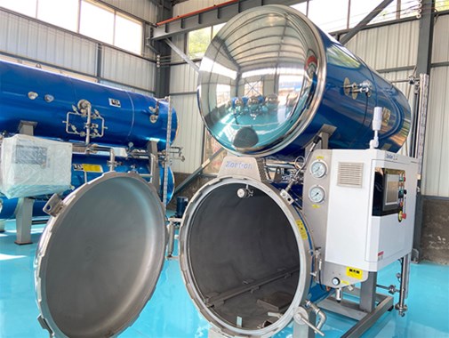 雙層水浴式鋁罐高溫滅菌設(shè)備 高溫殺菌鍋