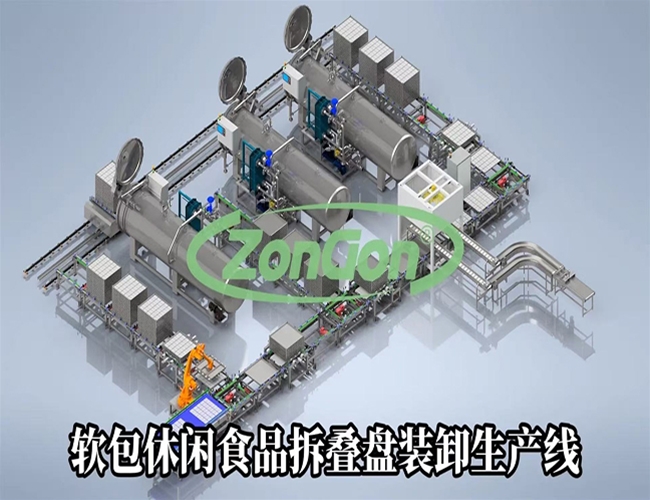 全自動(dòng)殺菌流水線配套裝卸系統(tǒng)